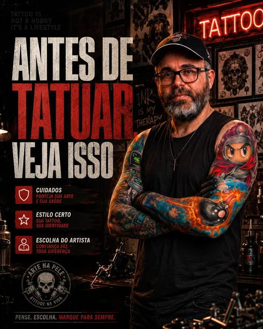 Carrossel para estúdio de tatuagem